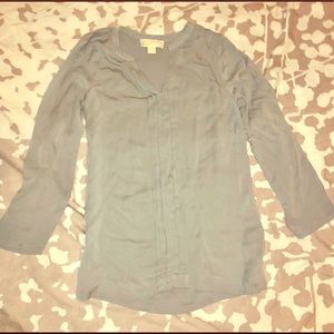 Michael Kors Gray Blouse Size Small
